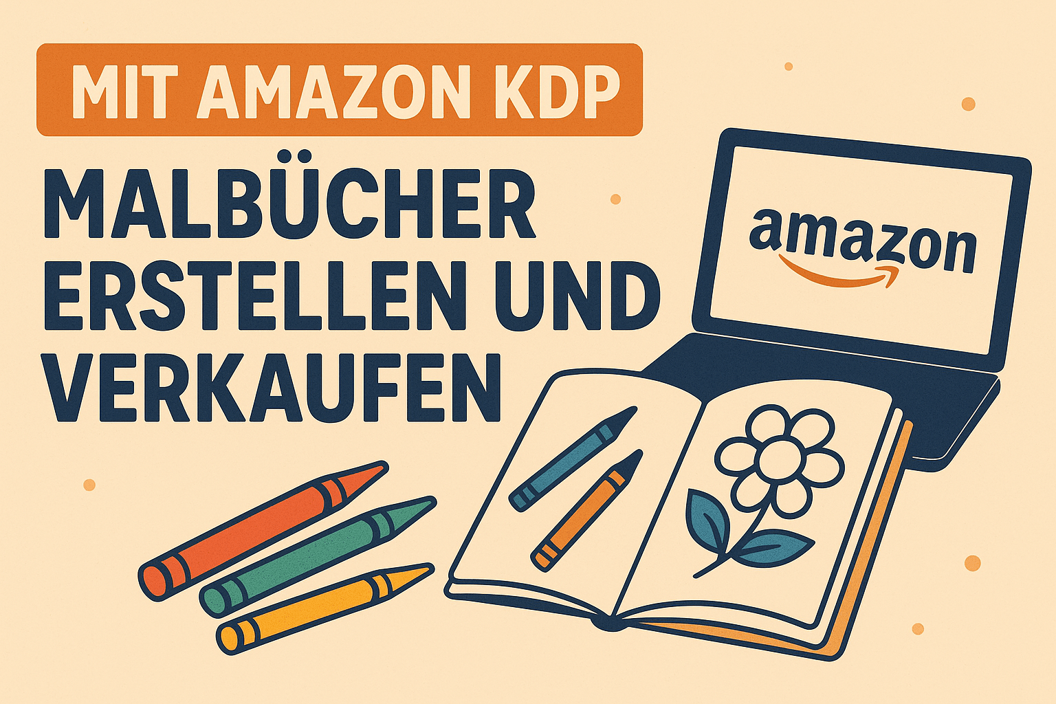 Malbücher mit Amazon KDP erstellen und verkaufen